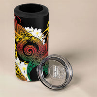Piko Hawaiian 4 in 1 Can Cooler Tumbler Gradient Spiral Plumeria Tribal Patterns DT05 - Polynesian Pride