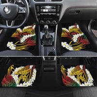 Piko Hawaiian Car Mats Gradient Spiral Plumeria Tribal Patterns DT05 Set 4pcs Multicolor - Polynesian Pride