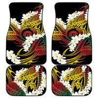 Piko Hawaiian Car Mats Gradient Spiral Plumeria Tribal Patterns DT05 - Polynesian Pride