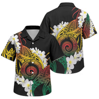 Piko Hawaiian Family Matching Off The Shoulder Long Sleeve Dress and Hawaiian Shirt Gradient Spiral Plumeria Tribal Patterns DT05 Son's Shirt Multicolor - Polynesian Pride