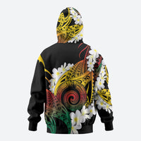 Piko Hawaiian Hoodie Gradient Spiral Plumeria Tribal Patterns DT05 - Polynesian Pride