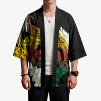 Piko Hawaiian Kimono Gradient Spiral Plumeria Tribal Patterns DT05 - Polynesian Pride