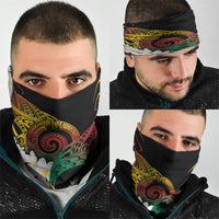 Piko Hawaiian Neck Gaiter Gradient Spiral Plumeria Tribal Patterns DT05 - Polynesian Pride