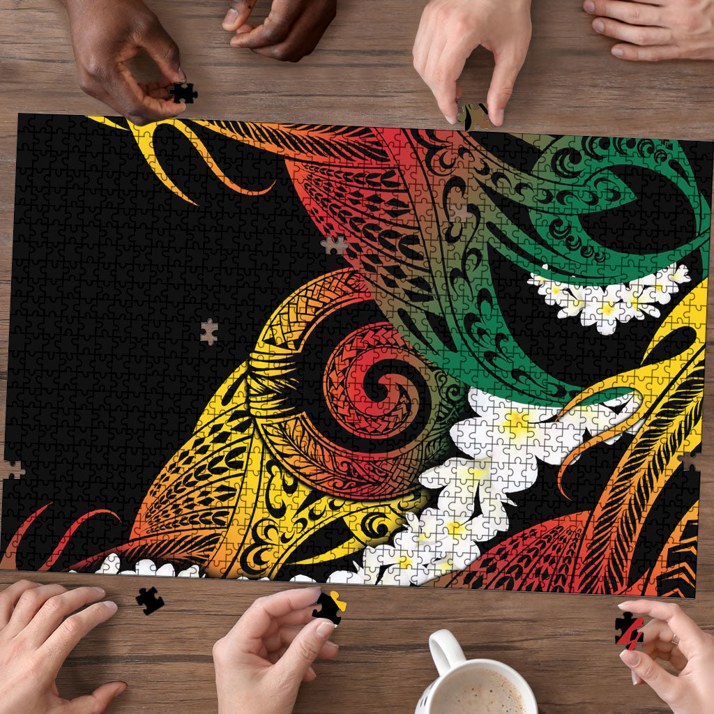 Piko Hawaiian Puzzle Gradient Spiral Plumeria Tribal Patterns DT05 - Polynesian Pride