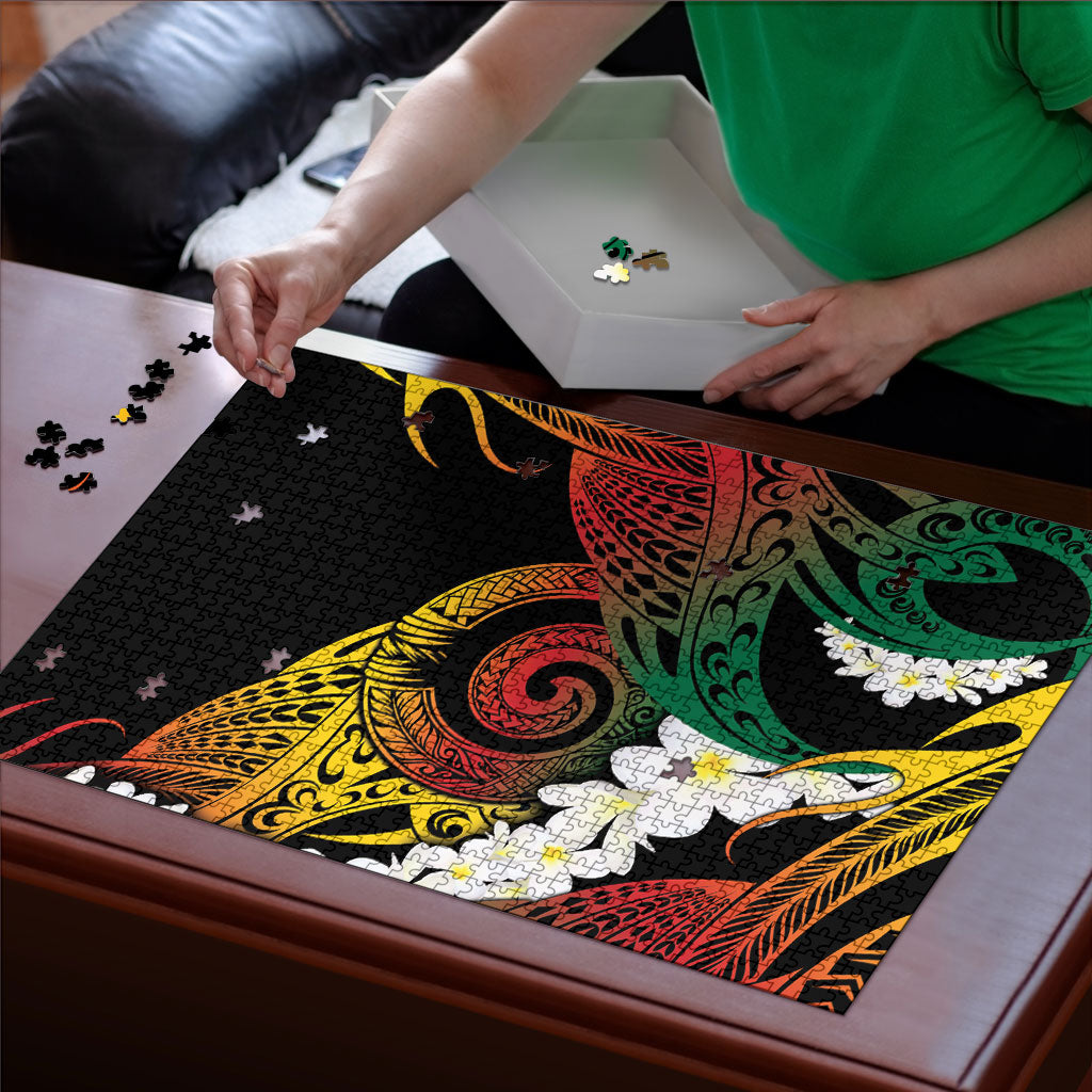 Piko Hawaiian Puzzle Gradient Spiral Plumeria Tribal Patterns DT05 - Polynesian Pride