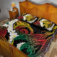 Piko Hawaiian Quilt Bed Set Gradient Spiral Plumeria Tribal Patterns DT05 - Polynesian Pride