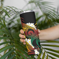Piko Hawaiian Skinny Tumbler Gradient Spiral Plumeria Tribal Patterns DT05 - Polynesian Pride
