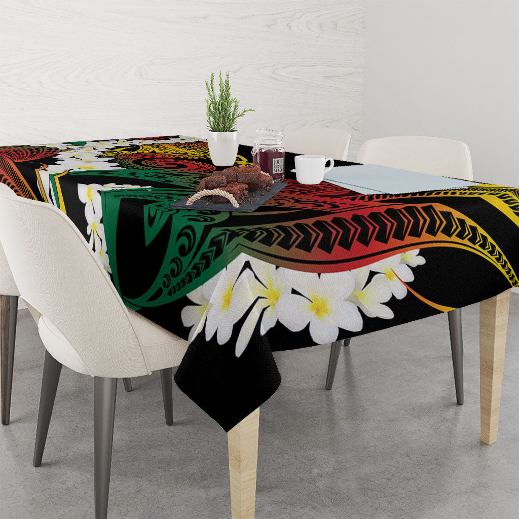 Piko Hawaiian Tablecloth Gradient Spiral Plumeria Tribal Patterns DT05 - Polynesian Pride