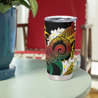 Piko Hawaiian Tumbler Cup Gradient Spiral Plumeria Tribal Patterns DT05 - Polynesian Pride