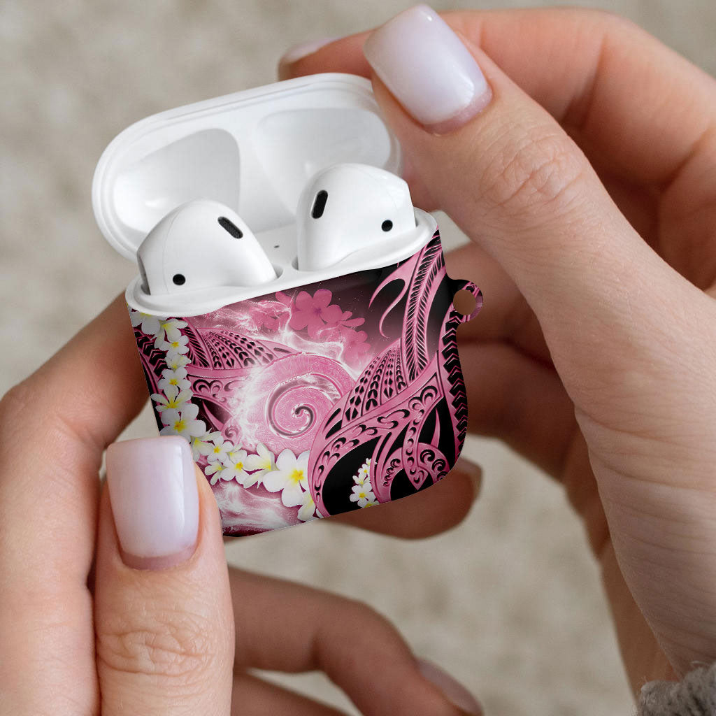 Piko Hawaiian AirPods Case Pink Galaxy Spiral Plumeria Tribal Patterns DT05 - Polynesian Pride
