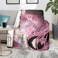 Piko Hawaiian Blanket Pink Galaxy Spiral Plumeria Tribal Patterns DT05 - Polynesian Pride