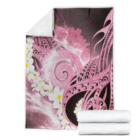 Piko Hawaiian Blanket Pink Galaxy Spiral Plumeria Tribal Patterns DT05 - Polynesian Pride