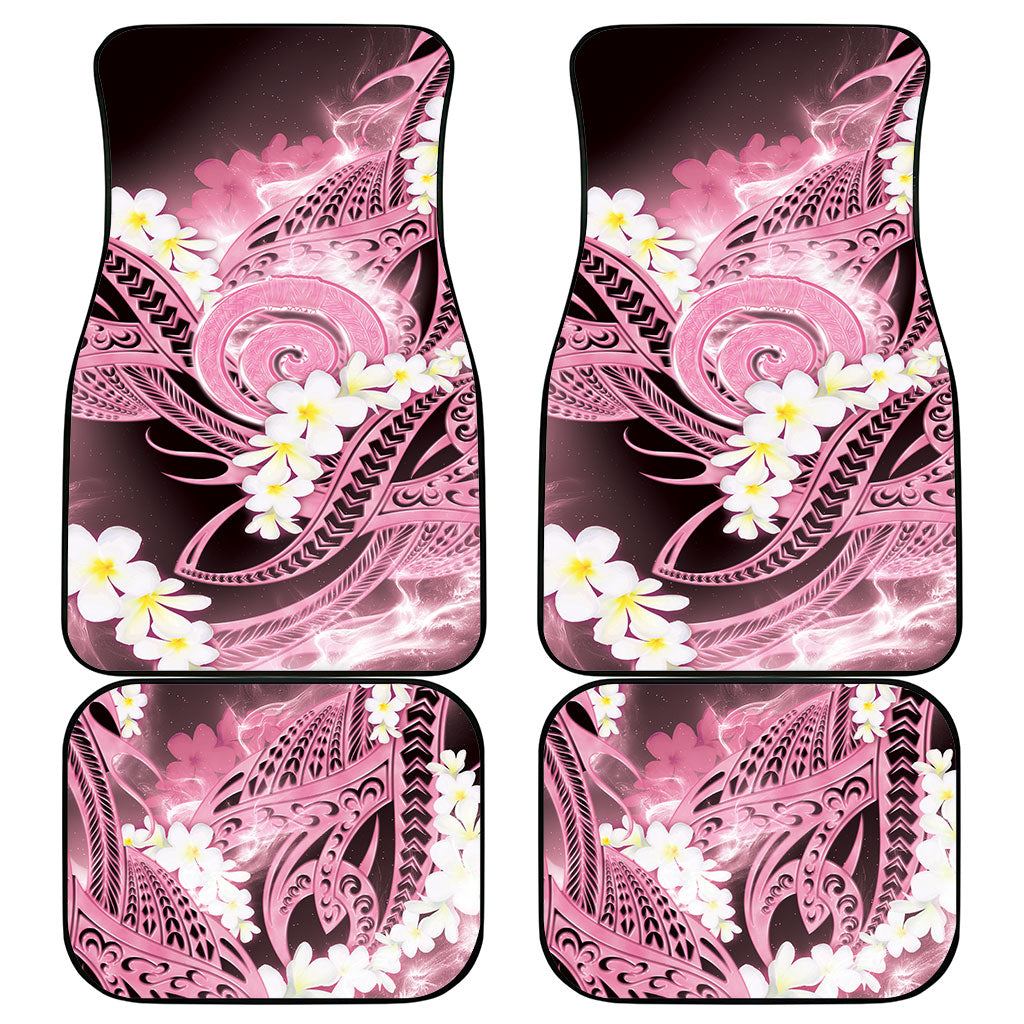 Piko Hawaiian Car Mats Pink Galaxy Spiral Plumeria Tribal Patterns DT05 - Polynesian Pride
