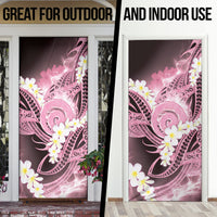 Piko Hawaiian Door Cover Pink Galaxy Spiral Plumeria Tribal Patterns DT05 - Polynesian Pride