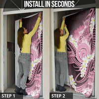 Piko Hawaiian Door Cover Pink Galaxy Spiral Plumeria Tribal Patterns DT05 - Polynesian Pride