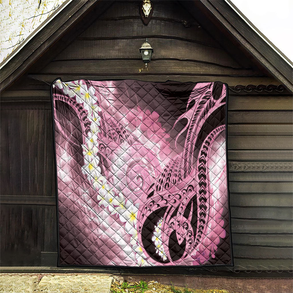 Piko Hawaiian Quilt Pink Galaxy Spiral Plumeria Tribal Patterns DT05 - Polynesian Pride