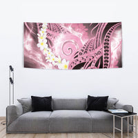 Piko Hawaiian Tapestry Pink Galaxy Spiral Plumeria Tribal Patterns DT05 - Polynesian Pride