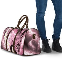 Piko Hawaiian Travel Bag Pink Galaxy Spiral Plumeria Tribal Patterns DT05 - Polynesian Pride