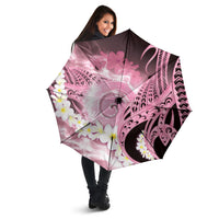 Piko Hawaiian Umbrella Pink Galaxy Spiral Plumeria Tribal Patterns DT05 - Polynesian Pride