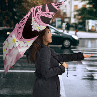 Piko Hawaiian Umbrella Pink Galaxy Spiral Plumeria Tribal Patterns DT05 - Polynesian Pride