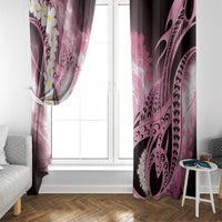 Piko Hawaiian Window Curtain Pink Galaxy Spiral Plumeria Tribal Patterns DT05 - Polynesian Pride