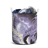 Piko Hawaiian Laundry Basket Purple Galaxy Spiral Plumeria Tribal Patterns DT05 - Polynesian Pride