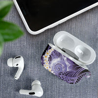 Piko Hawaiian AirPods Case Purple Galaxy Spiral Plumeria Tribal Patterns DT05 - Polynesian Pride