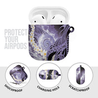 Piko Hawaiian AirPods Case Purple Galaxy Spiral Plumeria Tribal Patterns DT05 - Polynesian Pride