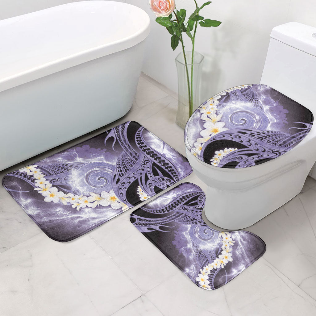 Piko Hawaiian Bathroom Set Purple Galaxy Spiral Plumeria Tribal Patterns DT05 - Polynesian Pride