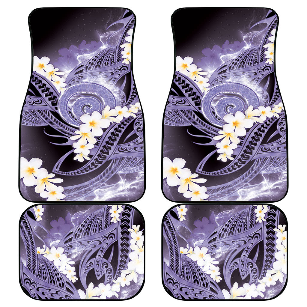 Piko Hawaiian Car Mats Purple Galaxy Spiral Plumeria Tribal Patterns DT05 - Polynesian Pride