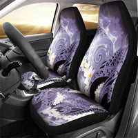 Piko Hawaiian Car Seat Cover Purple Galaxy Spiral Plumeria Tribal Patterns DT05 - Polynesian Pride