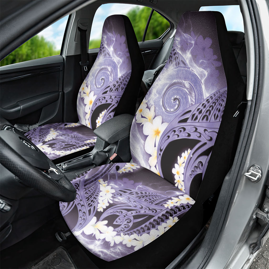 Piko Hawaiian Car Seat Cover Purple Galaxy Spiral Plumeria Tribal Patterns DT05 - Polynesian Pride