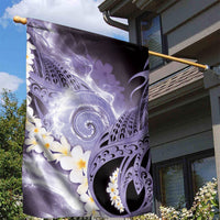 Piko Hawaiian Garden Flag Purple Galaxy Spiral Plumeria Tribal Patterns DT05 - Polynesian Pride