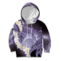 Piko Hawaiian Kid Hoodie Purple Galaxy Spiral Plumeria Tribal Patterns DT05 Hoodie Purple - Polynesian Pride
