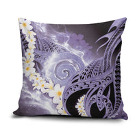 Piko Hawaiian Pillow Cover Purple Galaxy Spiral Plumeria Tribal Patterns DT05 Purple - Polynesian Pride