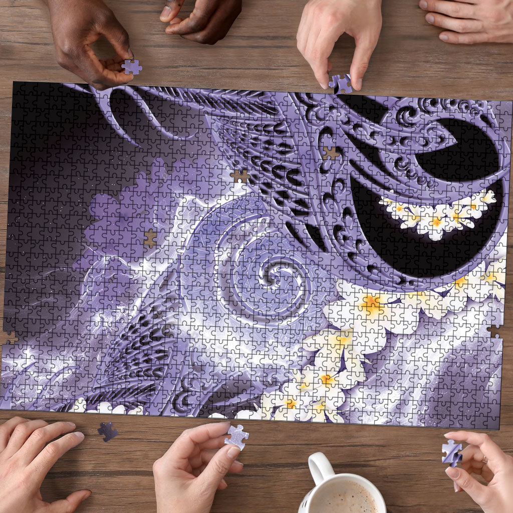 Piko Hawaiian Puzzle Purple Galaxy Spiral Plumeria Tribal Patterns DT05 - Polynesian Pride