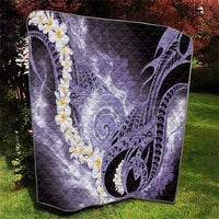 Piko Hawaiian Quilt Purple Galaxy Spiral Plumeria Tribal Patterns DT05 - Polynesian Pride
