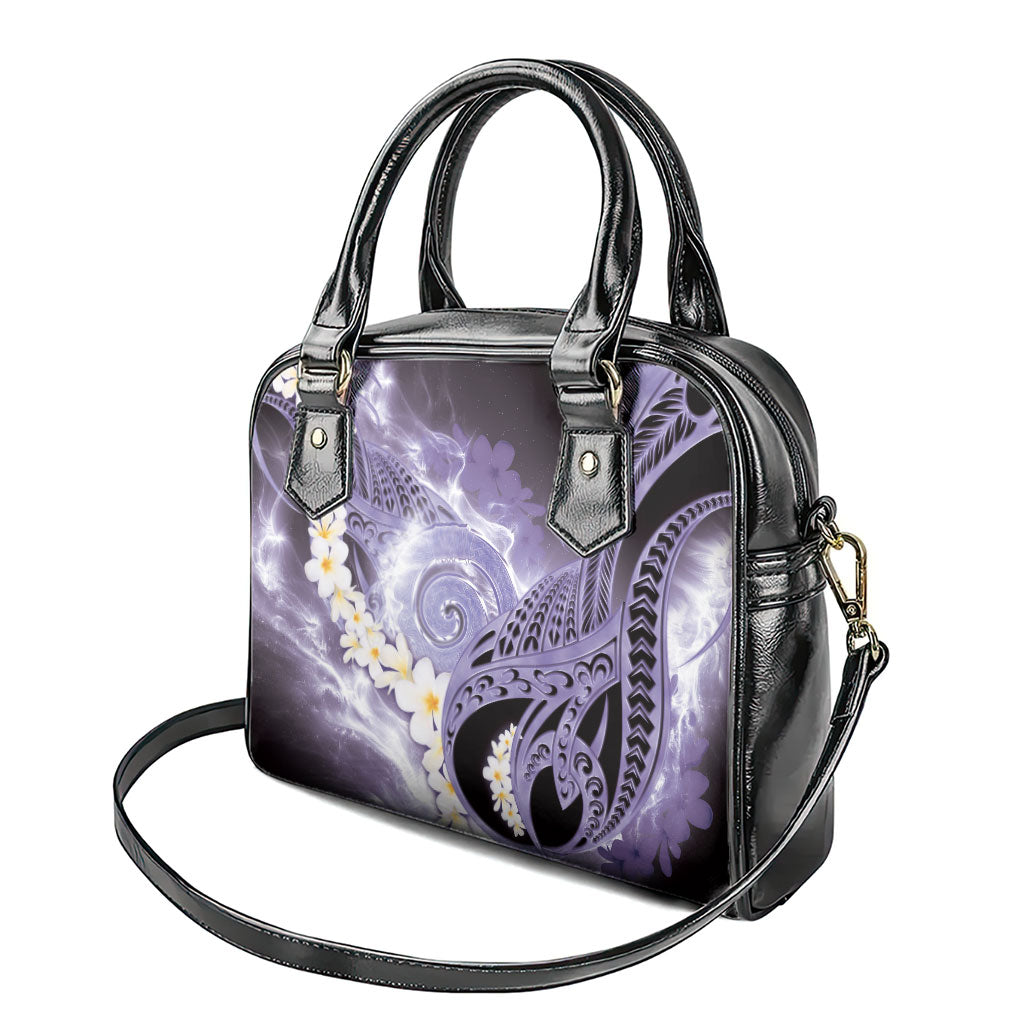 Piko Hawaiian Shoulder Handbag Purple Galaxy Spiral Plumeria Tribal Patterns DT05 - Polynesian Pride
