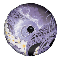Piko Hawaiian Spare Tire Cover Purple Galaxy Spiral Plumeria Tribal Patterns DT05 - Polynesian Pride