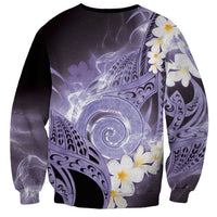 Piko Hawaiian Sweatshirt Purple Galaxy Spiral Plumeria Tribal Patterns DT05 - Polynesian Pride