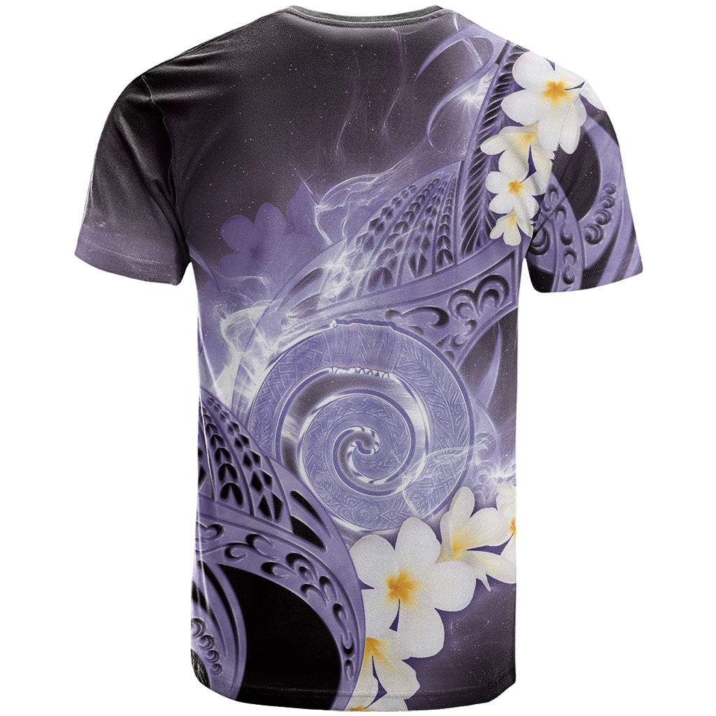Piko Hawaiian T Shirt Purple Galaxy Spiral Plumeria Tribal Patterns DT05 - Polynesian Pride