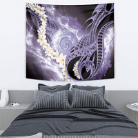 Piko Hawaiian Tapestry Purple Galaxy Spiral Plumeria Tribal Patterns DT05 - Polynesian Pride