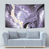 Piko Hawaiian Tapestry Purple Galaxy Spiral Plumeria Tribal Patterns DT05 - Polynesian Pride