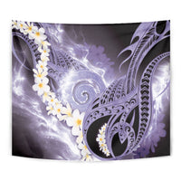 Piko Hawaiian Tapestry Purple Galaxy Spiral Plumeria Tribal Patterns DT05 - Polynesian Pride