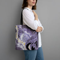 Piko Hawaiian Tote Bag Purple Galaxy Spiral Plumeria Tribal Patterns DT05 - Polynesian Pride