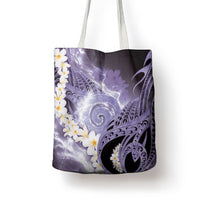 Piko Hawaiian Tote Bag Purple Galaxy Spiral Plumeria Tribal Patterns DT05 - Polynesian Pride
