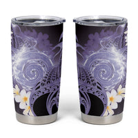 Piko Hawaiian Tumbler Cup Purple Galaxy Spiral Plumeria Tribal Patterns DT05 Purple - Polynesian Pride