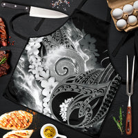Piko Hawaiian Apron Monochrome Galaxy Spiral Plumeria Tribal Patterns DT05 Black - Polynesian Pride