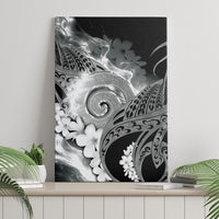 Piko Hawaiian Canvas Wall Art Monochrome Galaxy Spiral Plumeria Tribal Patterns DT05 - Polynesian Pride