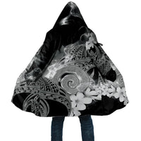Piko Hawaiian Cloak Monochrome Galaxy Spiral Plumeria Tribal Patterns DT05 Unisex Black - Polynesian Pride